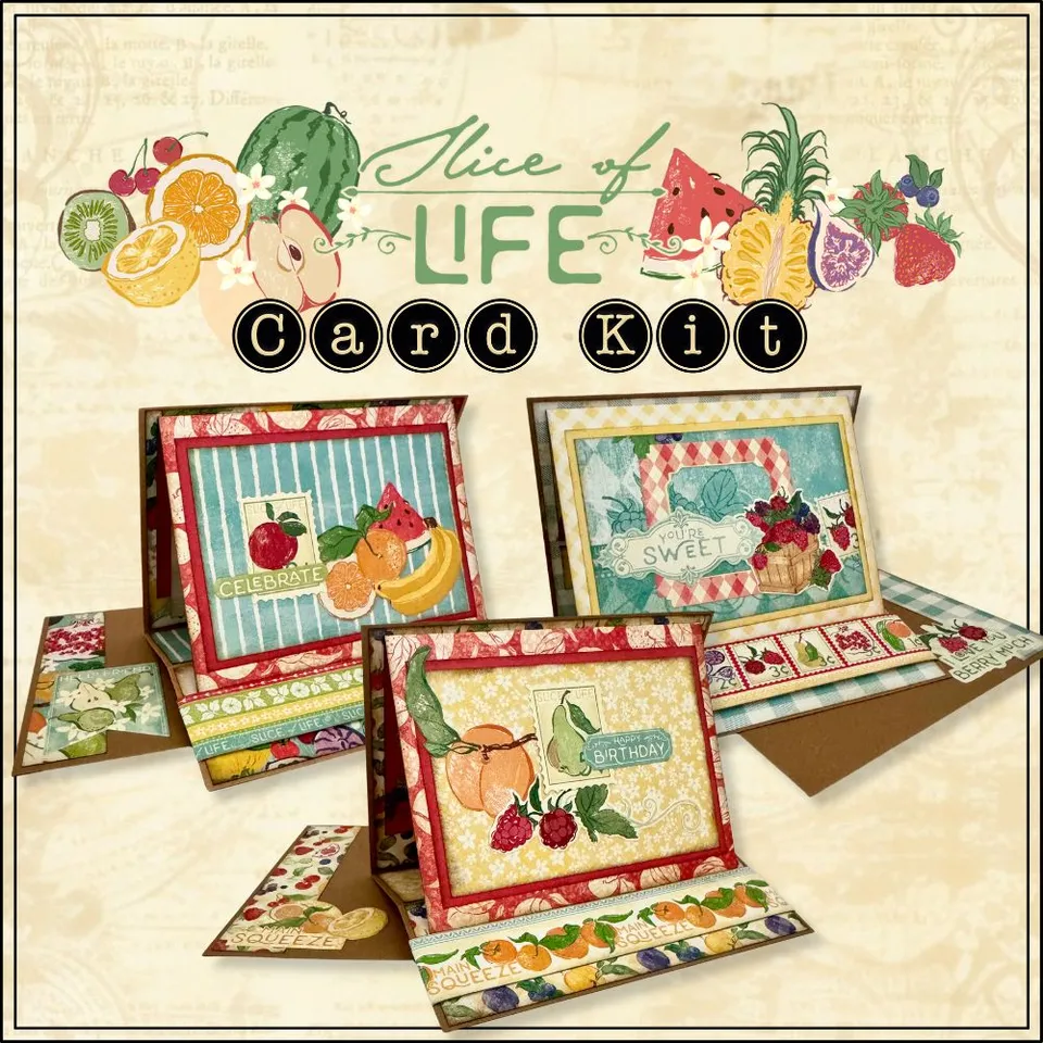 graphic-45-slice-of-life-card-kit-z-fold-easel-karten image 1