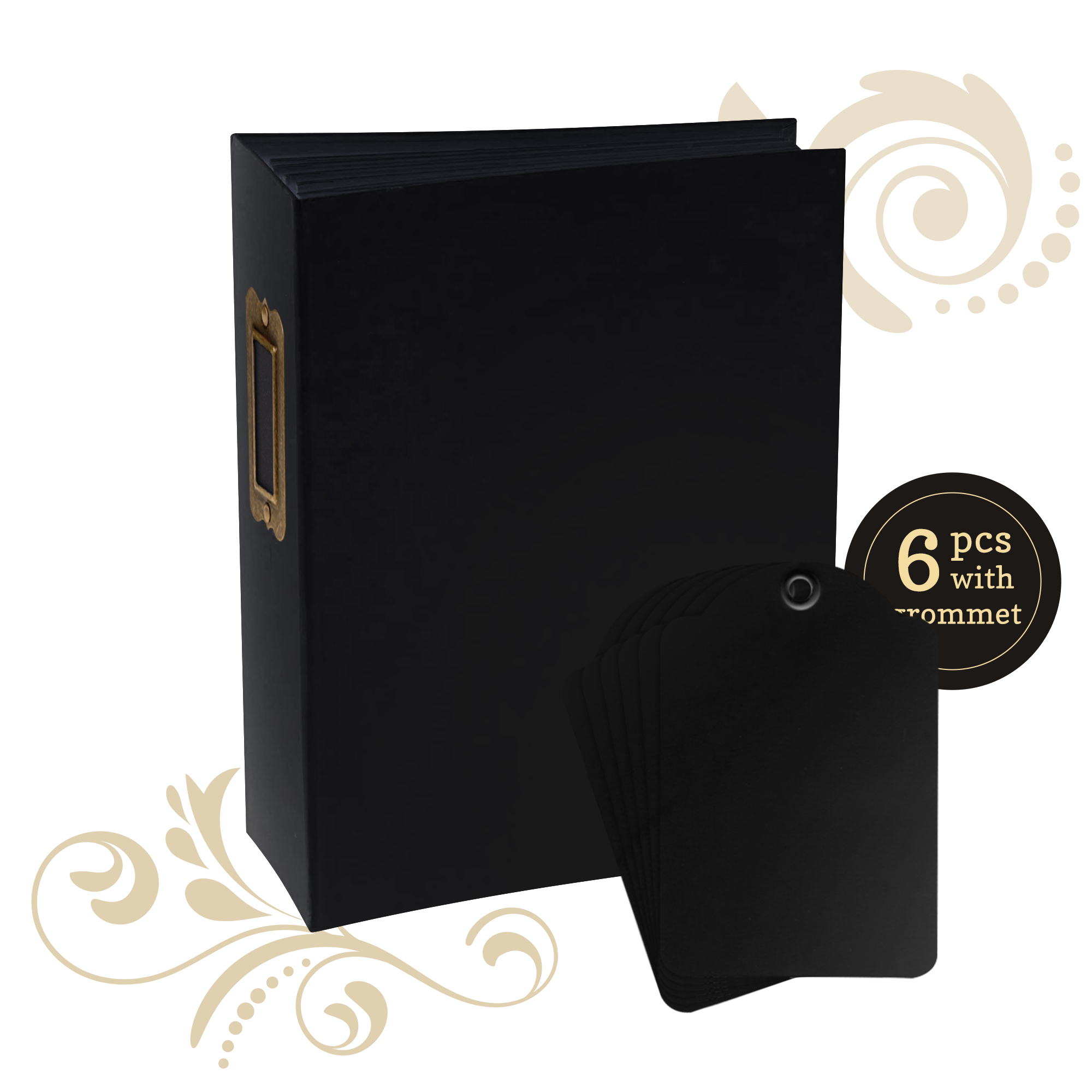 graphic-45-staples-rectangle-tag-pocket-album-schwarz image 1