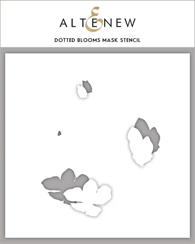 altenew-stencils-dotted-blooms-mask-schablone-floral-6x6 image 1