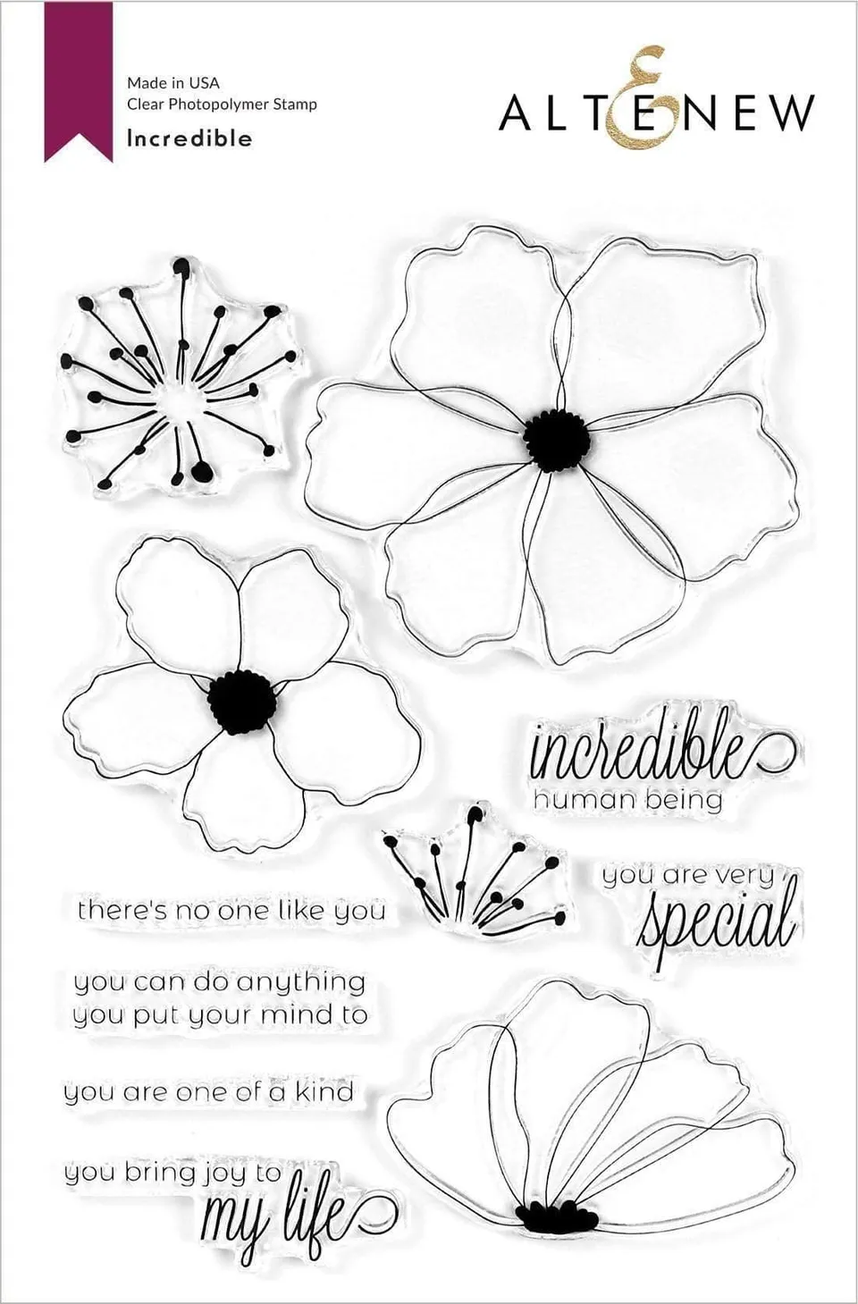 altenew-incredible-stempelset-6x8-blumen-outline image 1