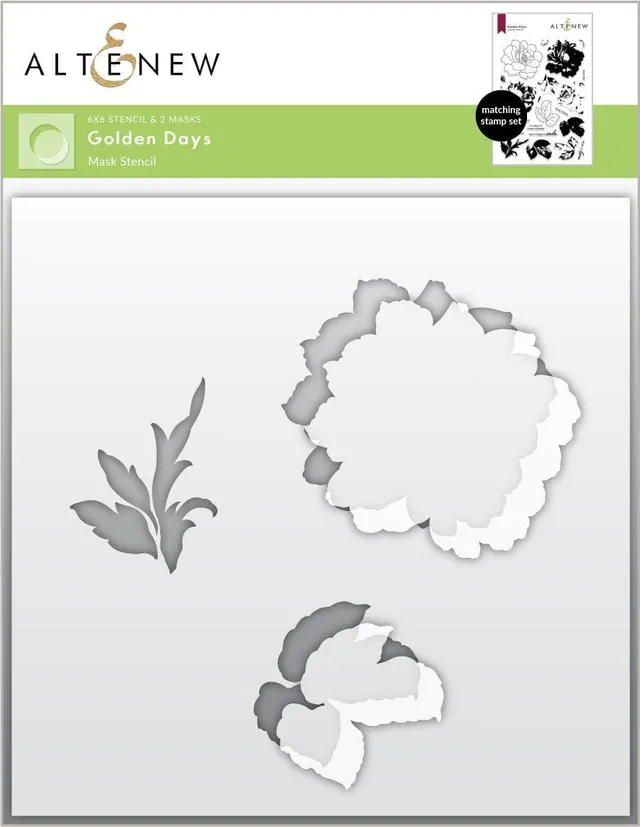 altenew-golden-days-mask-stencil-rose-6x6 image 1