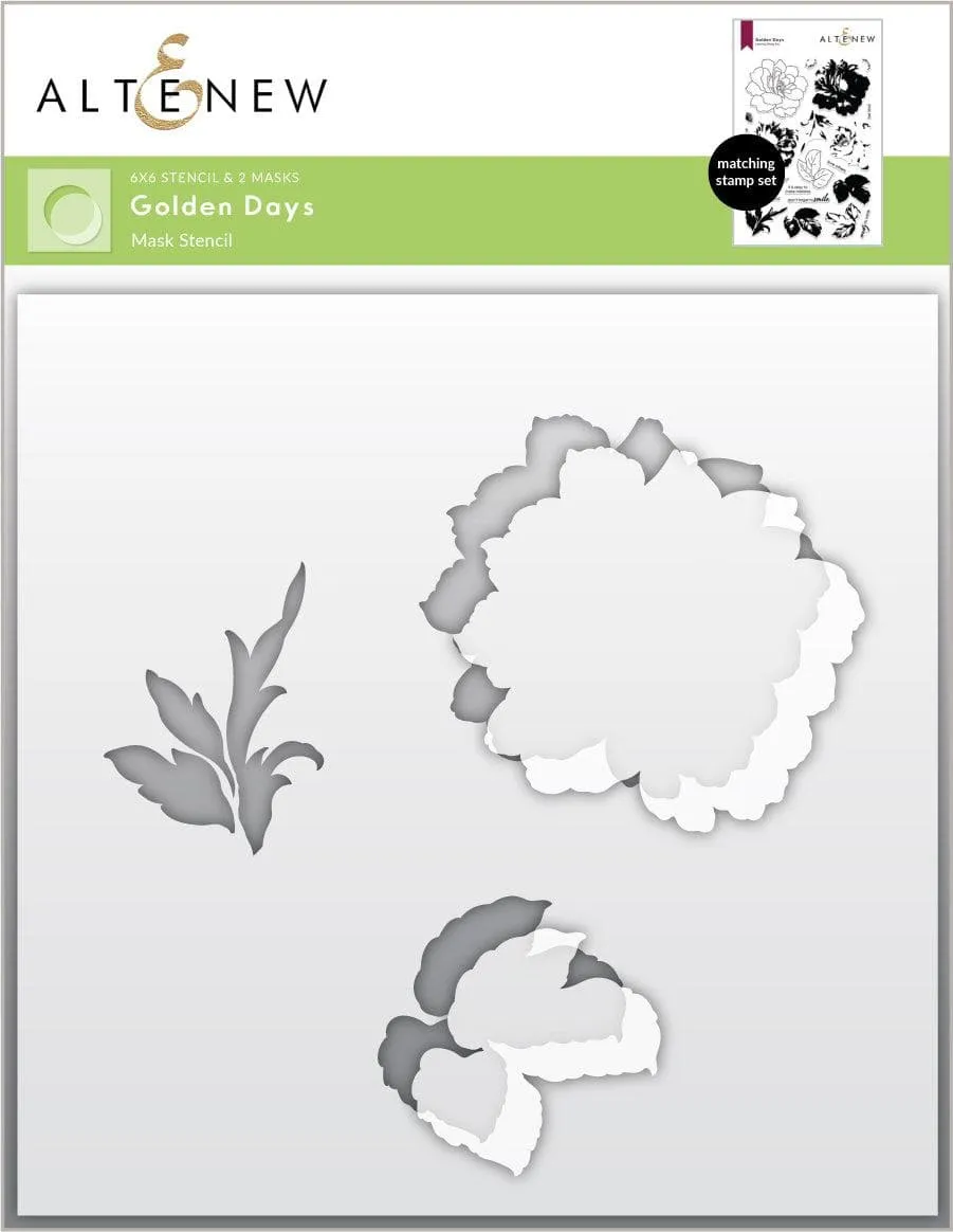 altenew-golden-days-mask-stencil-rose-6x6 image 1