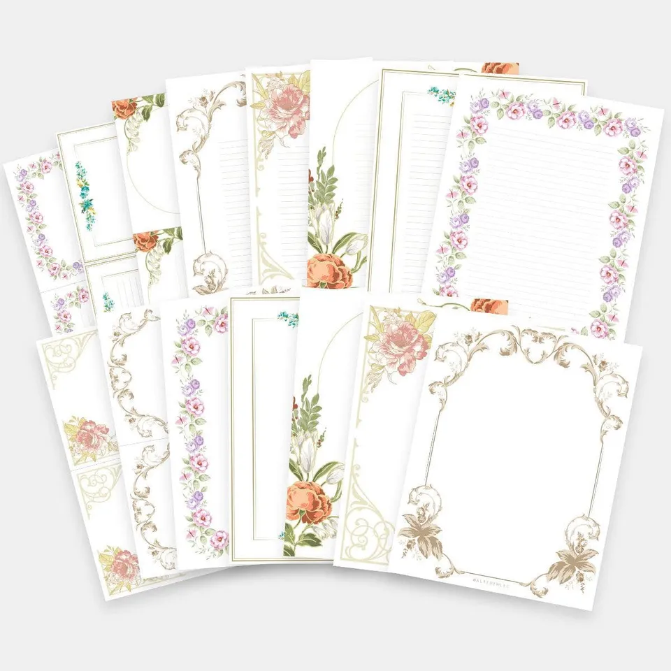 altenew-printable-bordered-stationery-briefpapier-pdf image 1