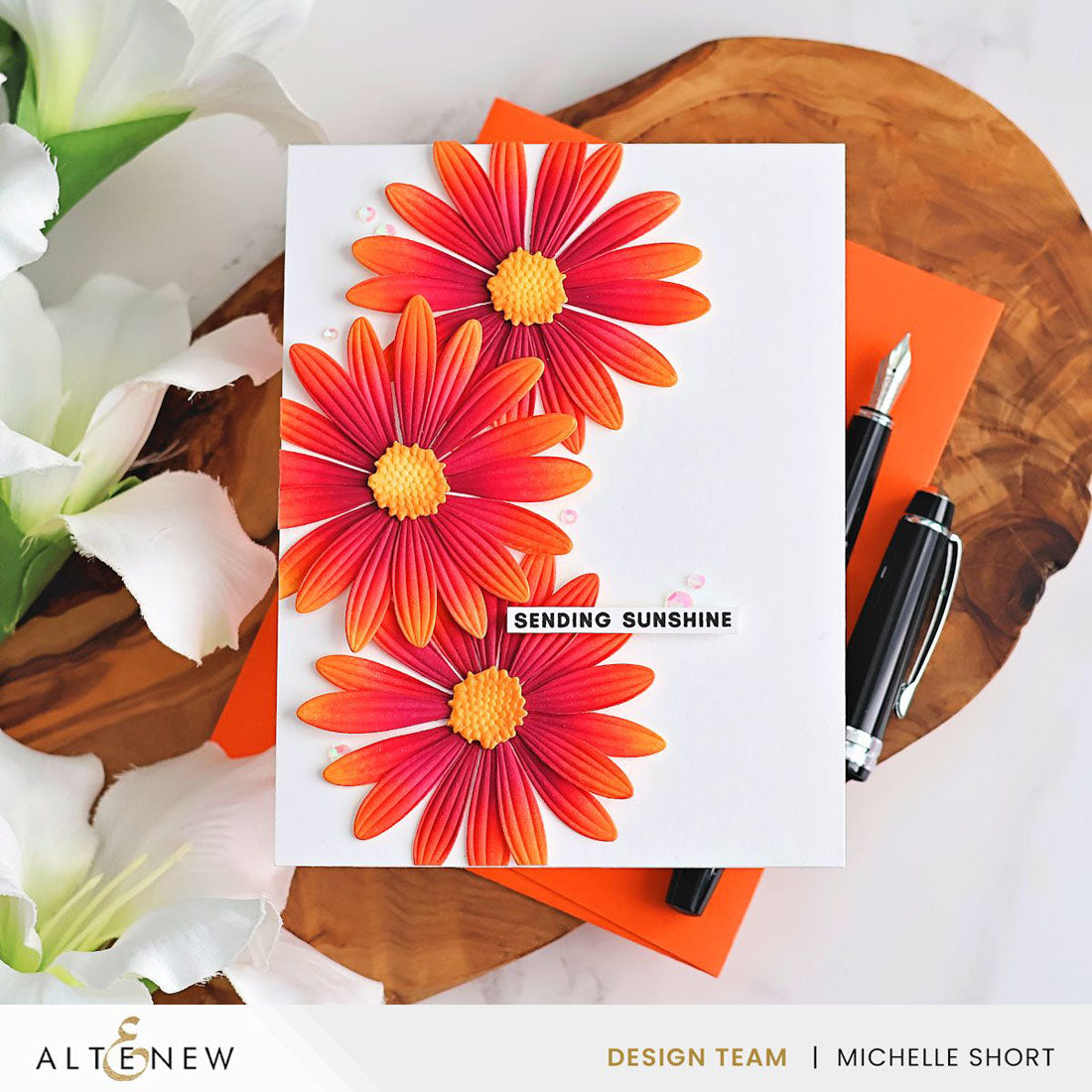 altenew-lush-botanicals-african-daisy-pr-gefolder-stanzen image 2