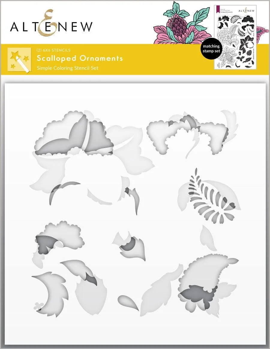altenew-scalloped-ornaments-coloring-schablonen-2-in-1 image 1
