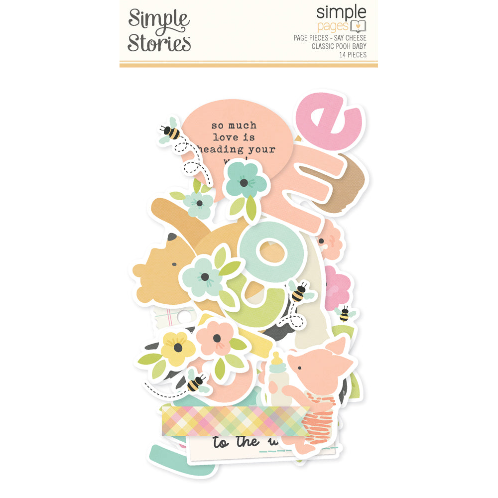 simple-stories-say-cheese-classic-pooh-baby-page-pieces-14t image 1