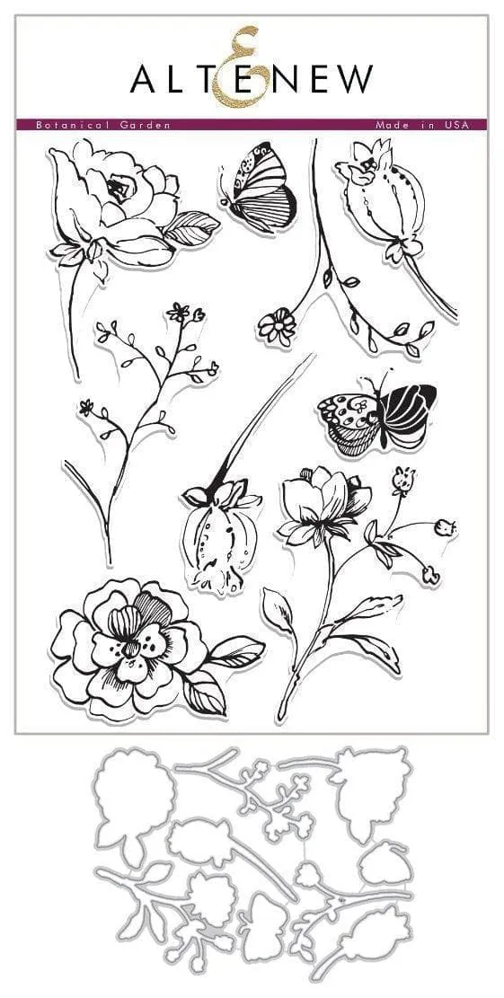 altenew-botanical-garden-stempel-stanzen-bundle-blumen image 1