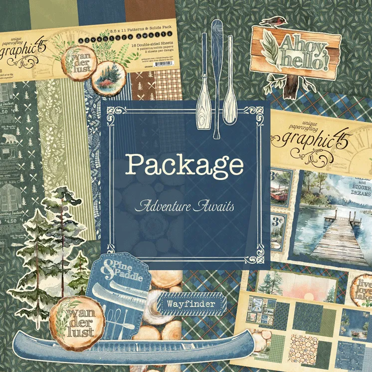graphic-45-adventure-awaits-scrapbooking-papier-set-outdoor image 1