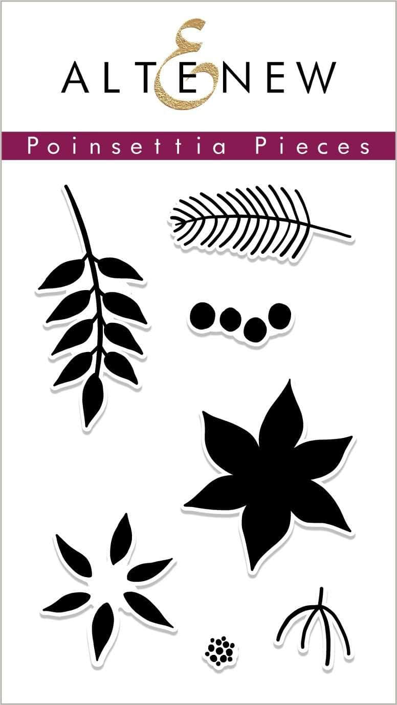 altenew-stamps-poinsettia-pieces-stempelset-weihnachten image 1