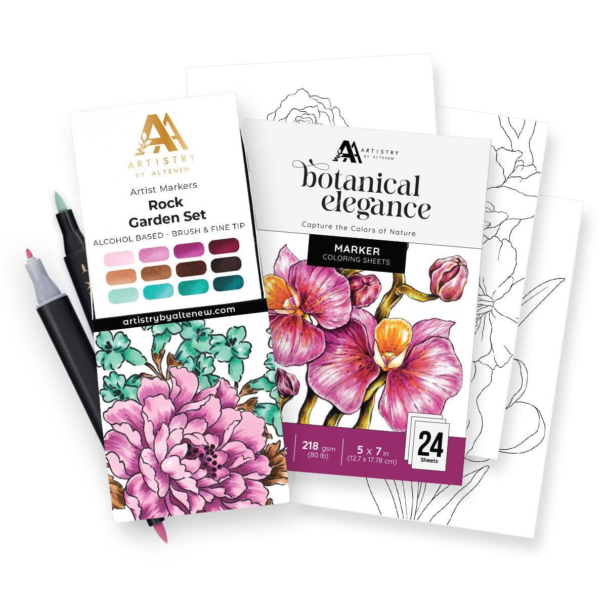 altenew-set-d-botanical-elegance-marker-block-alkoholmarker image 1