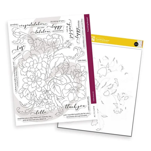 altenew-flourishing-bouquet-komplett-set-stempel-rosen image 1