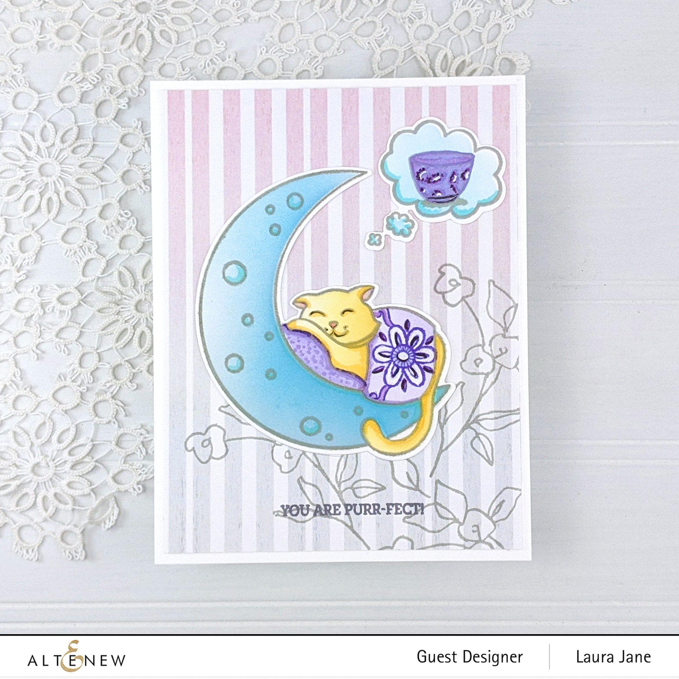 altenew-dreamy-cat-coloring-stencil-katze-schablone-6x6 image 4