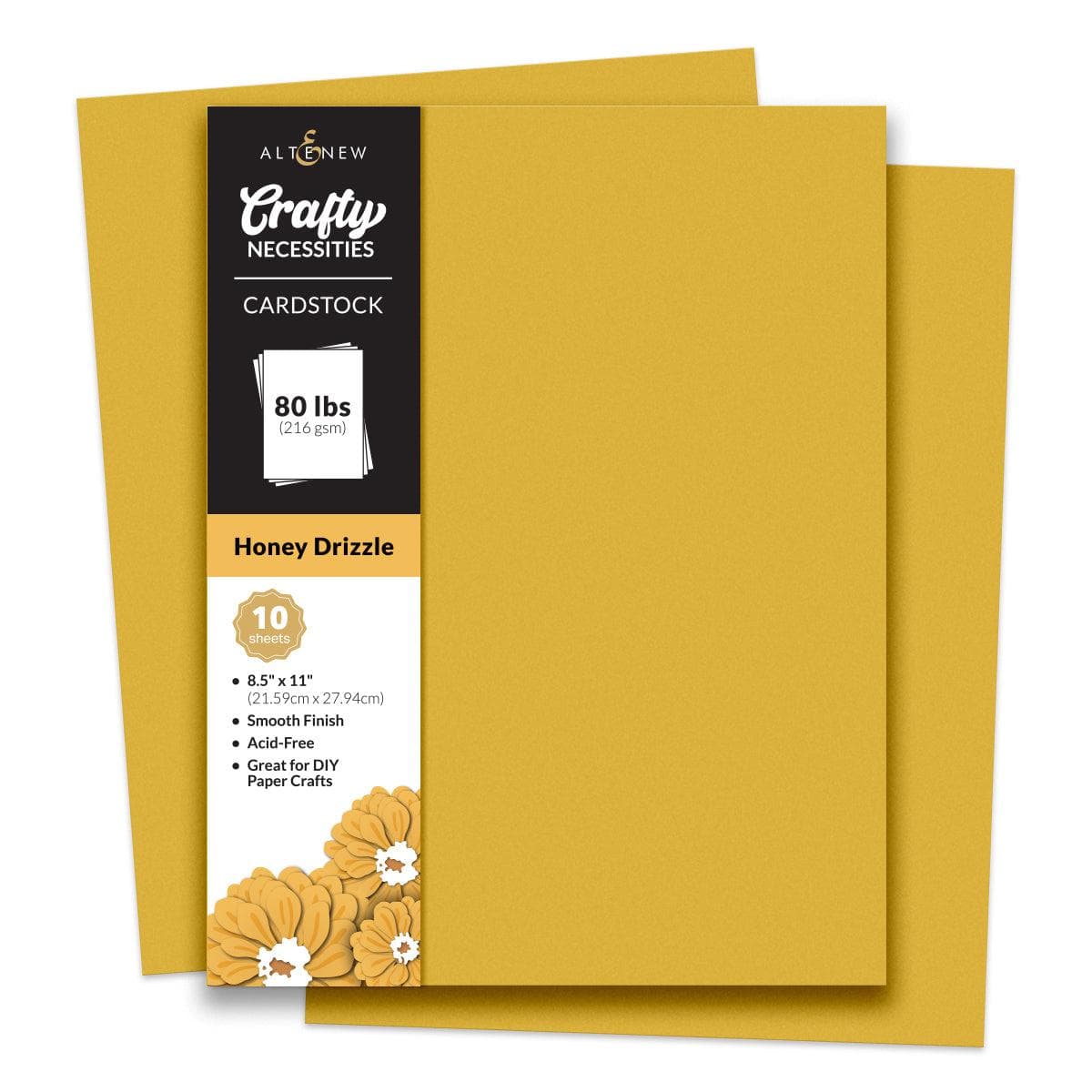 altenew-paper-more-honey-drizzle-cardstock-gold-10-bogen image 5