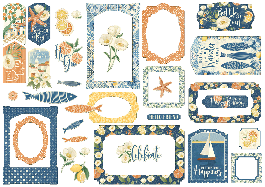 graphic-45-scenic-route-chipboard-stanzteile-tags-frames image 2