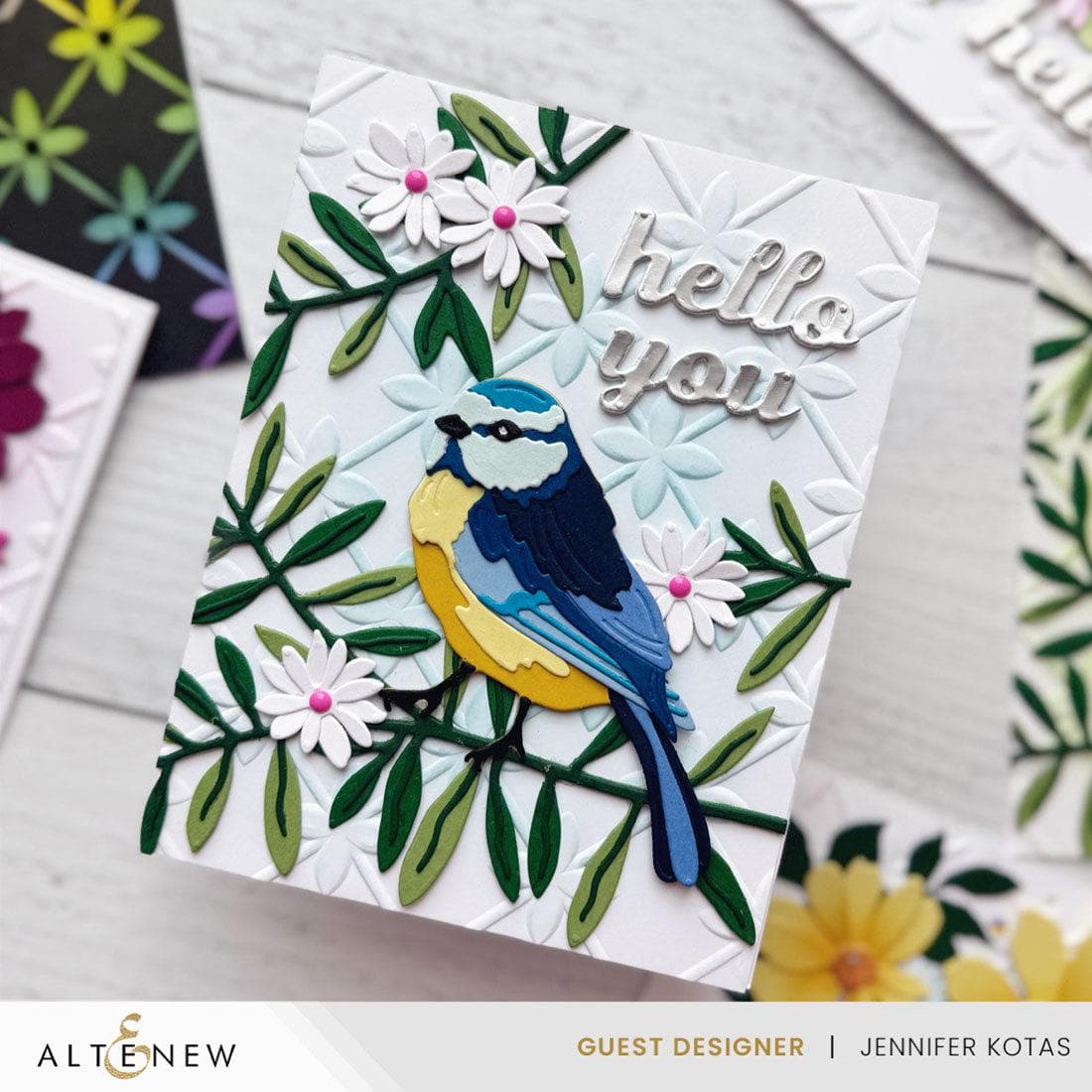 altenew-sweet-garden-bird-stanzschablonen-set-vogel-blaumeise image 2