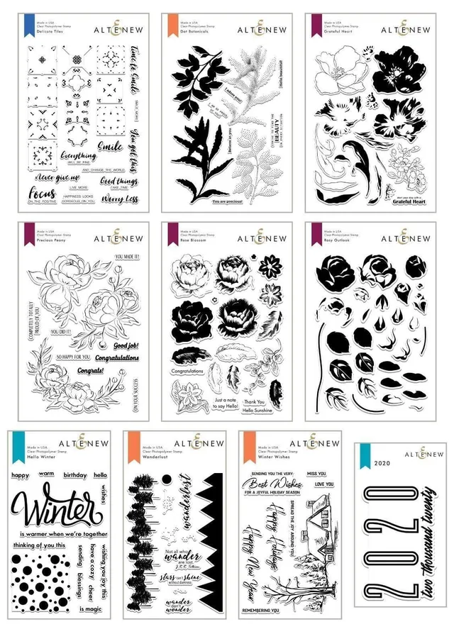 altenew-abundant-vibrance-stempel-bundle-10-sets image 1