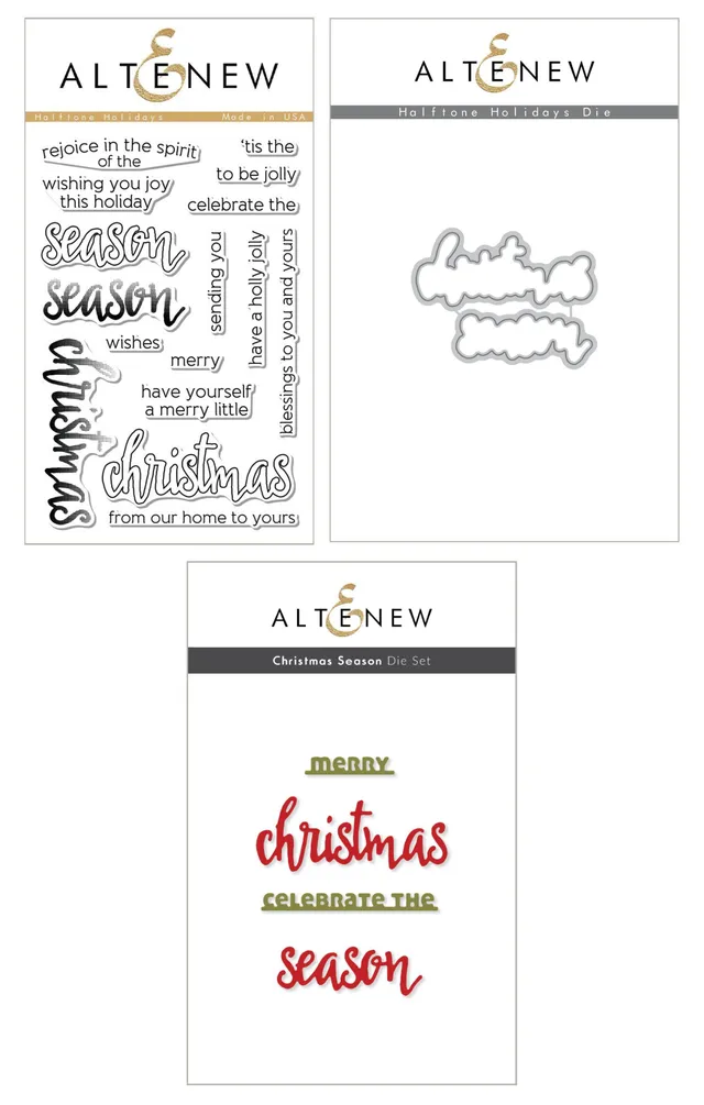 altenew-halftone-holidays-bundle-stempel-weihnachten-stanzen image 1