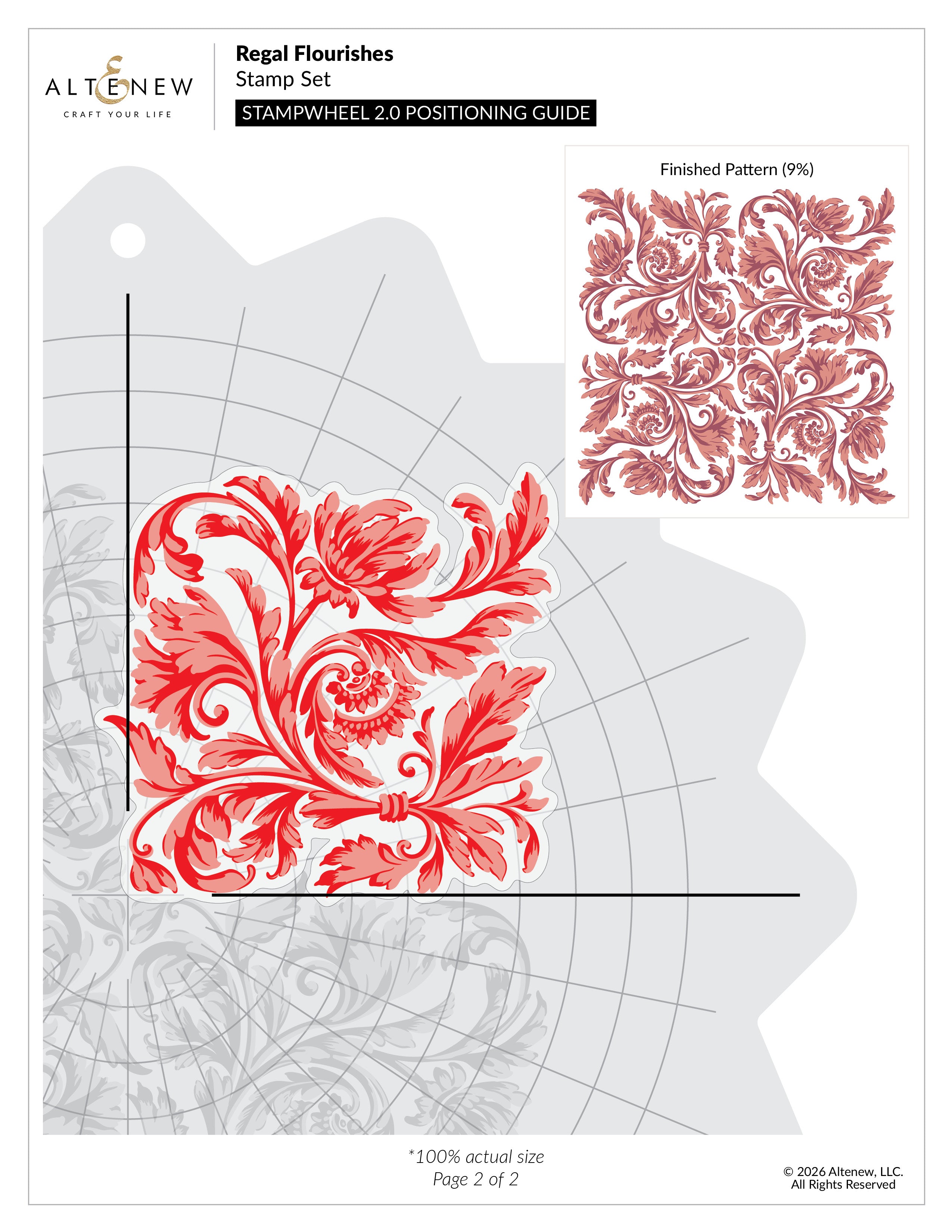 altenew-regal-flourishes-stempelset-block-6x8-komplett-bundle-stanze image 4