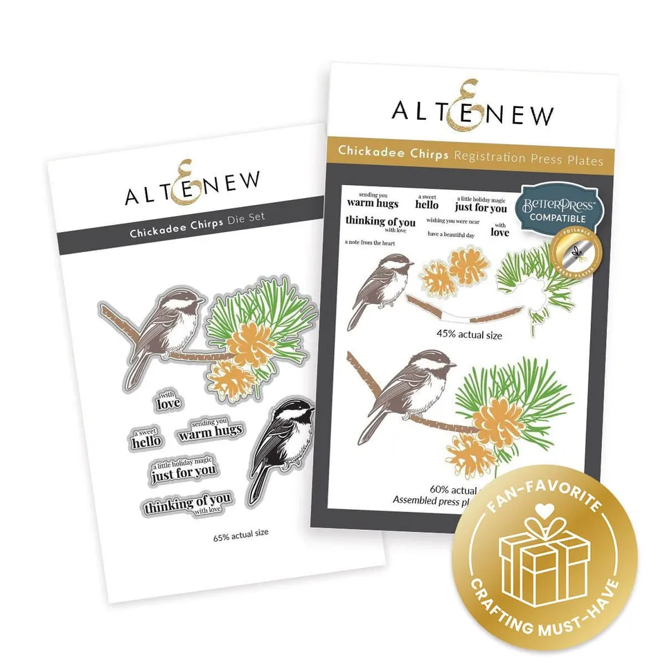 altenew-chickadee-chirps-press-plate-v-gel-winter-set image 1