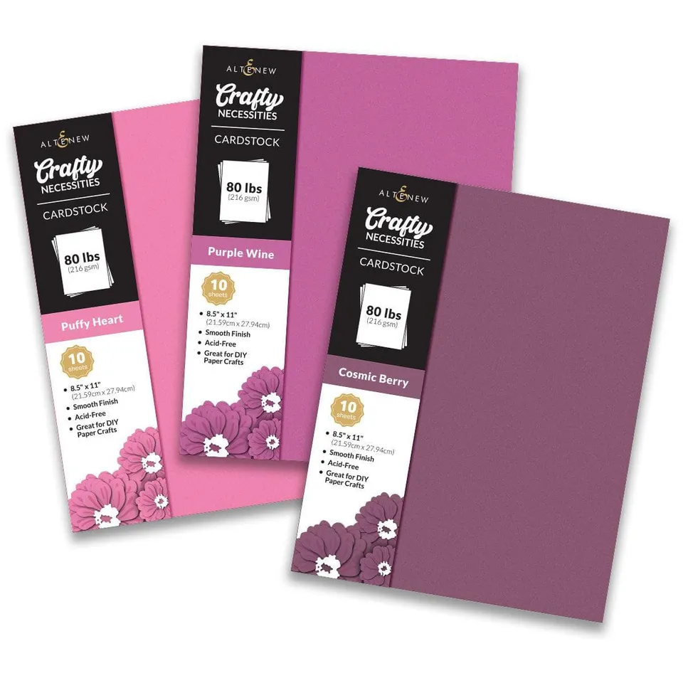 altenew-rose-petal-cardstock-bundle-rosa-30-blatt-a4 image 1