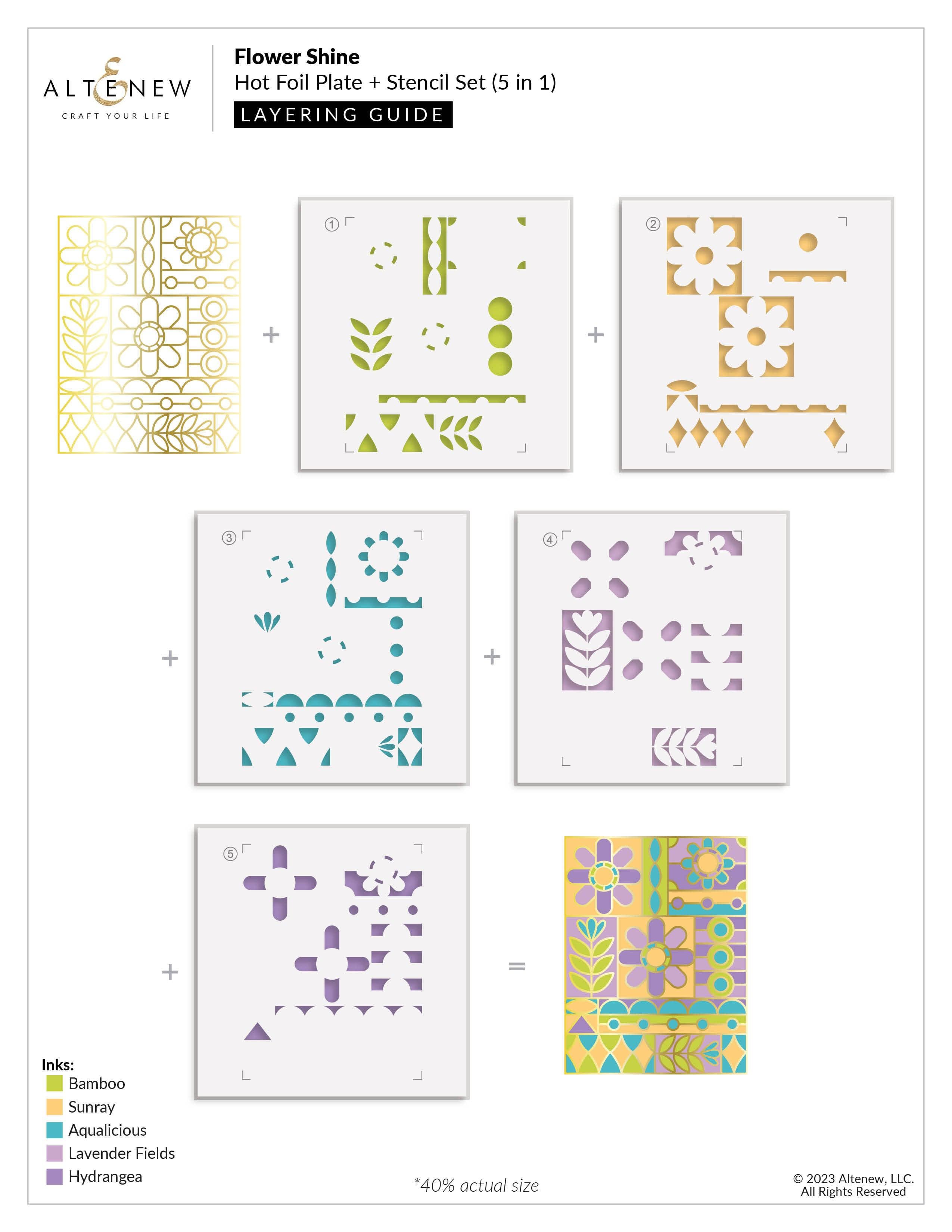 altenew-flower-shine-complete-bundle-foil-platte-stanze-set image 3
