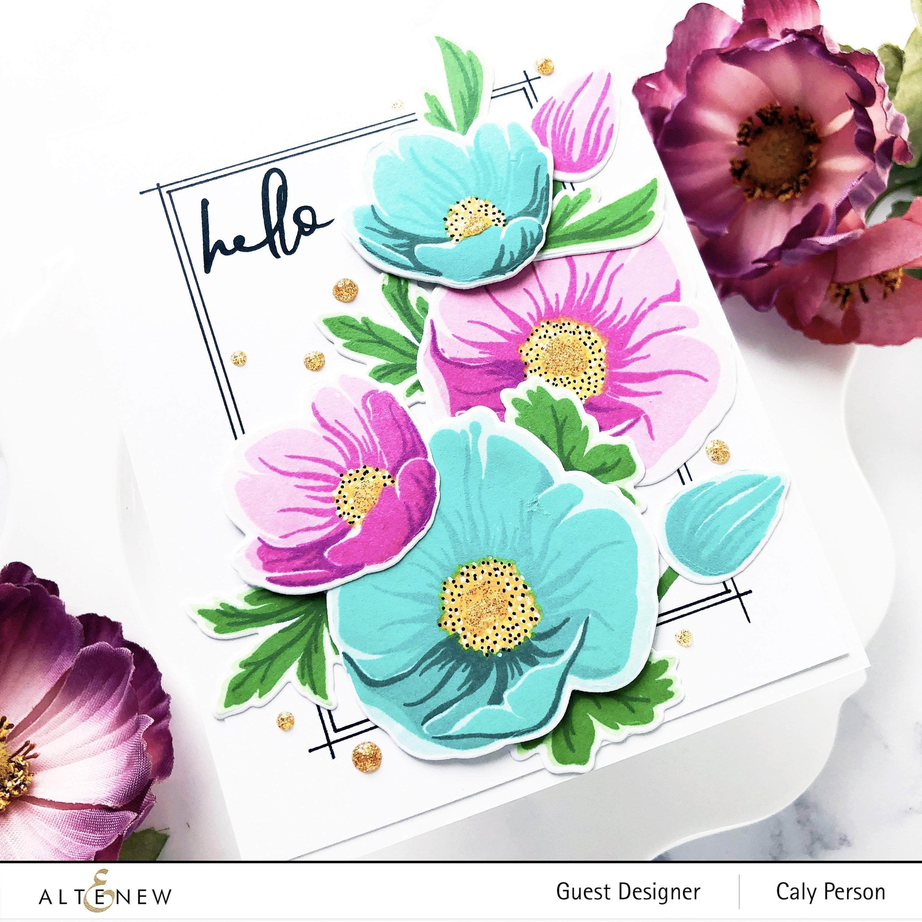 altenew-build-a-flower-hellebore-stempelset-mit-stanzen-und-ink-bundle image 2