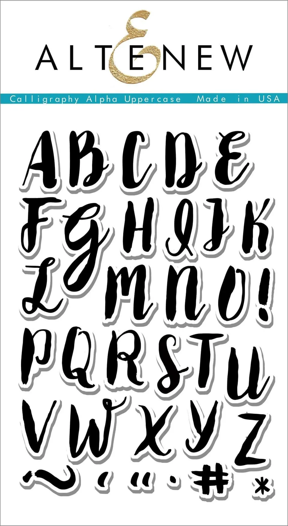 altenew-calligraphy-alpha-uppercase-stempelset-33-teilig image 1