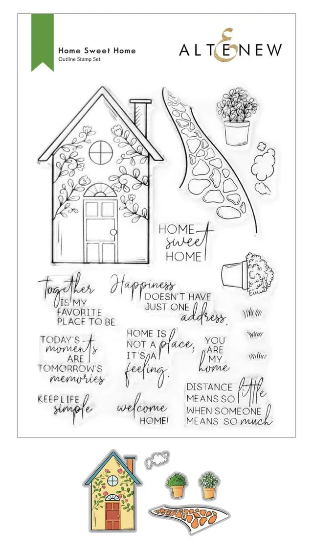altenew-home-sweet-home-stempelset-haus-6x8 image 1