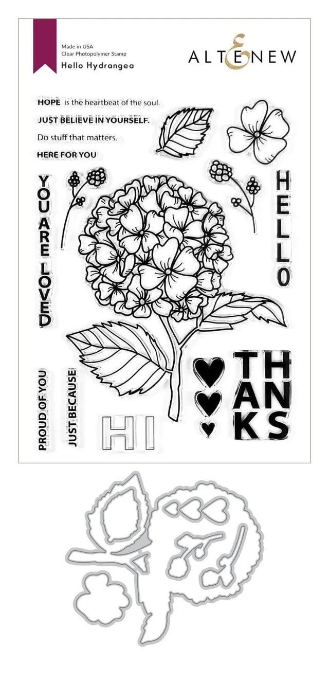 altenew-stamps-hello-hydrangea-stempelset-hortensie-komplett-bundle image 1
