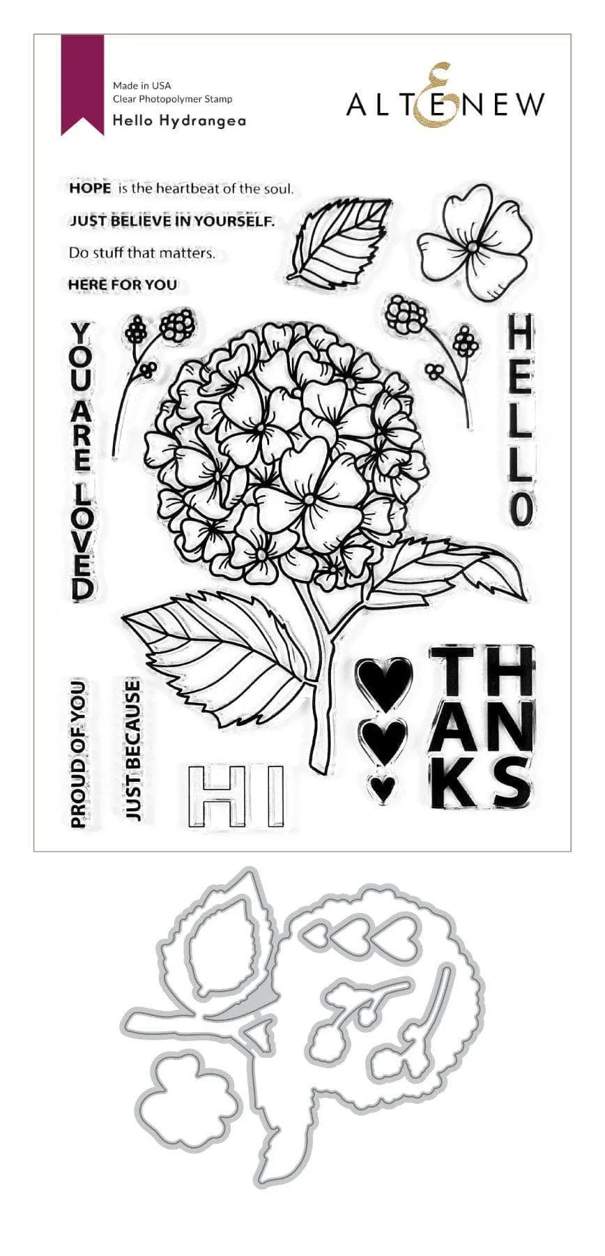 altenew-stamps-hello-hydrangea-stempelset-hortensie-komplett-bundle image 1
