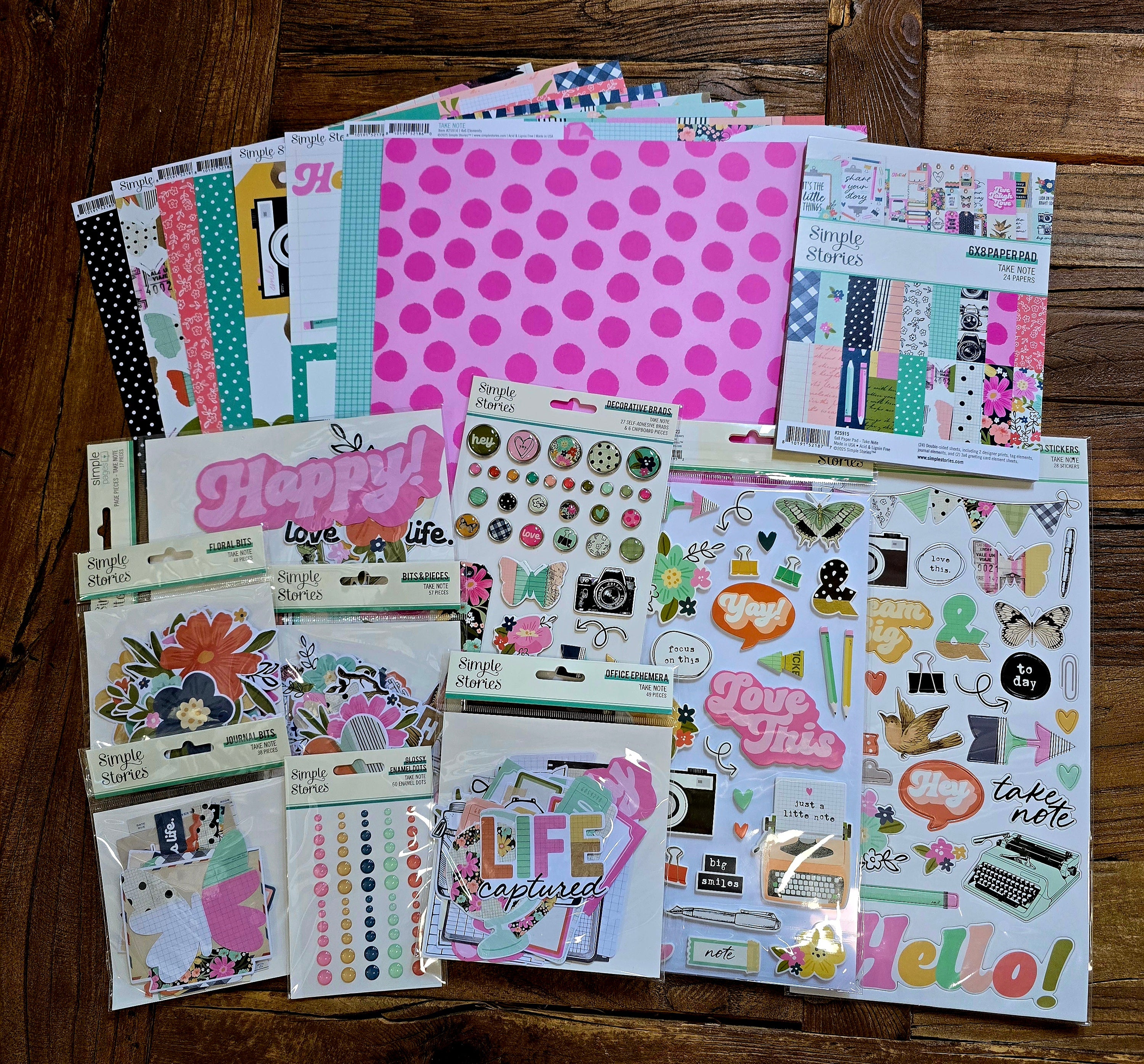 simple-stories-take-note-scrapbook-bundle-set image 1