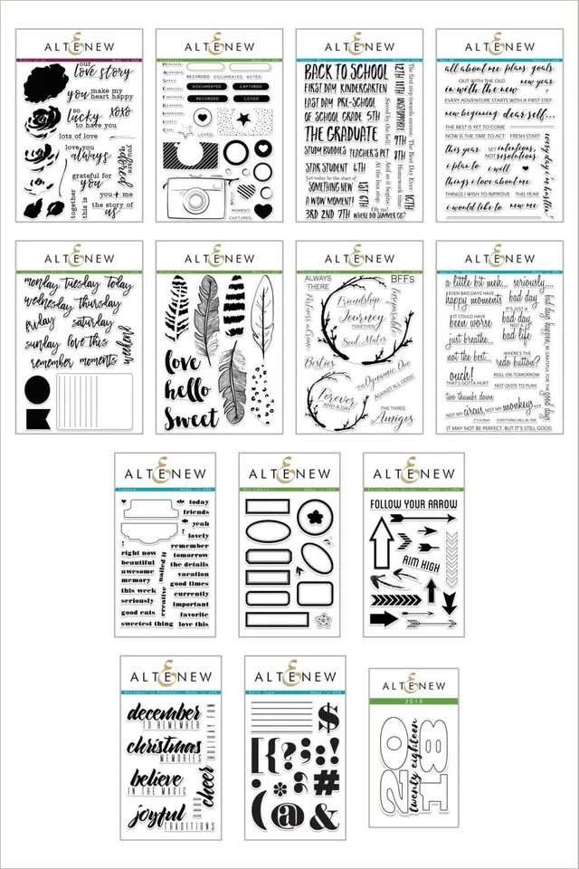 altenew-snapshots-of-our-story-stempel-bundle-14-sets image 1