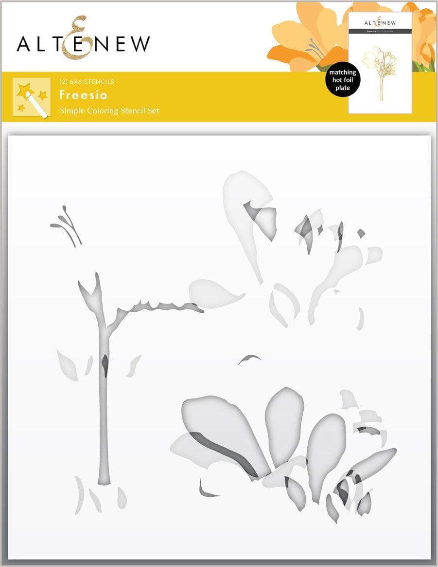 altenew-freesia-coloring-schablone-blumen-2-in-1 image 1