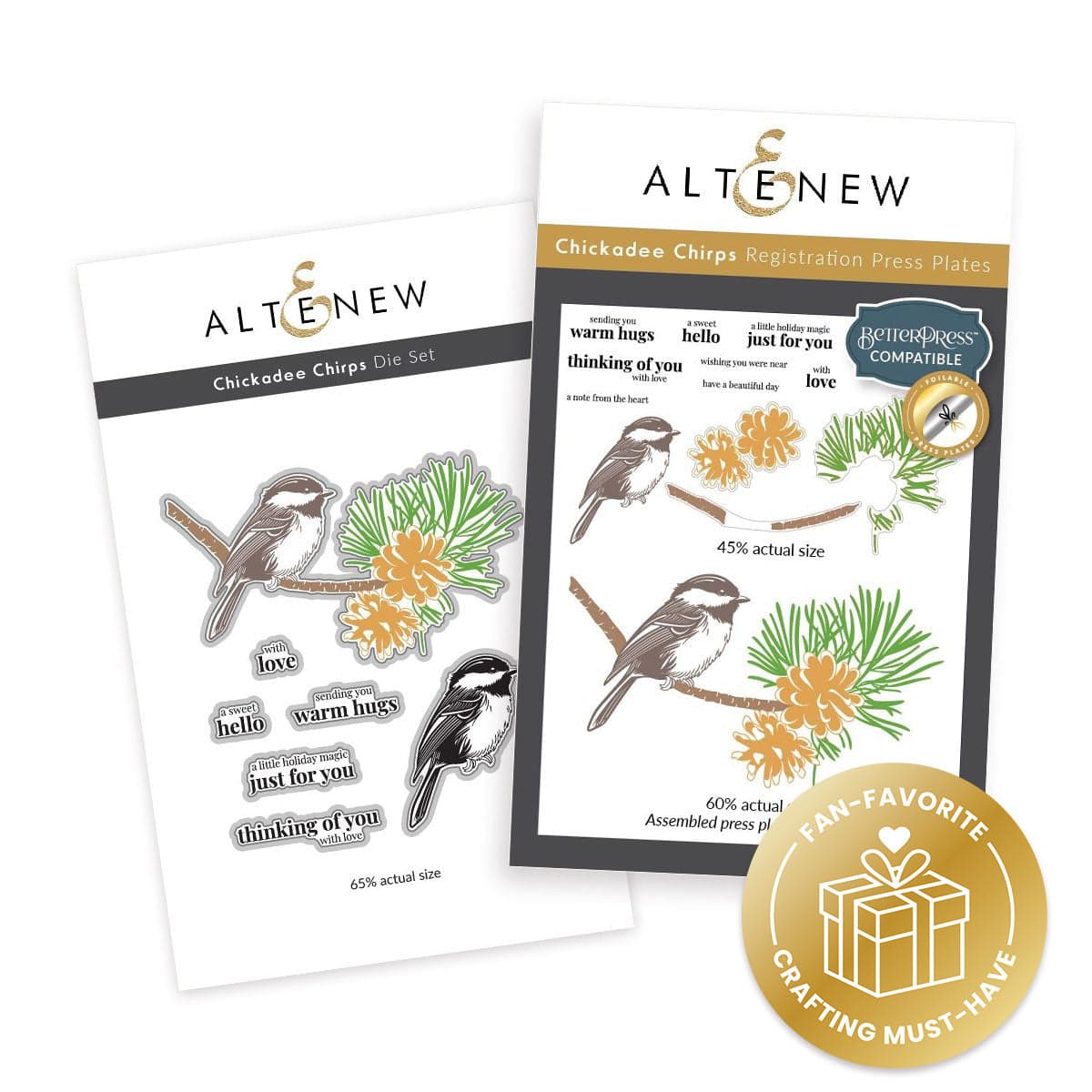 altenew-chickadee-chirps-press-plate-v-gel-winter-set image 1
