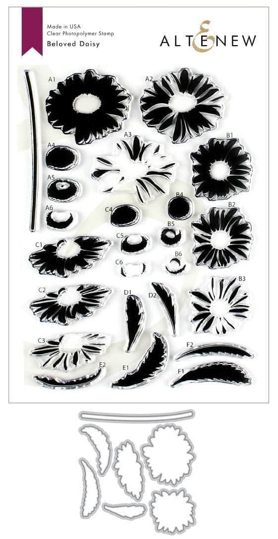 altenew-beloved-daisy-stempel-stanzen-set-blumen-6x8 image 1