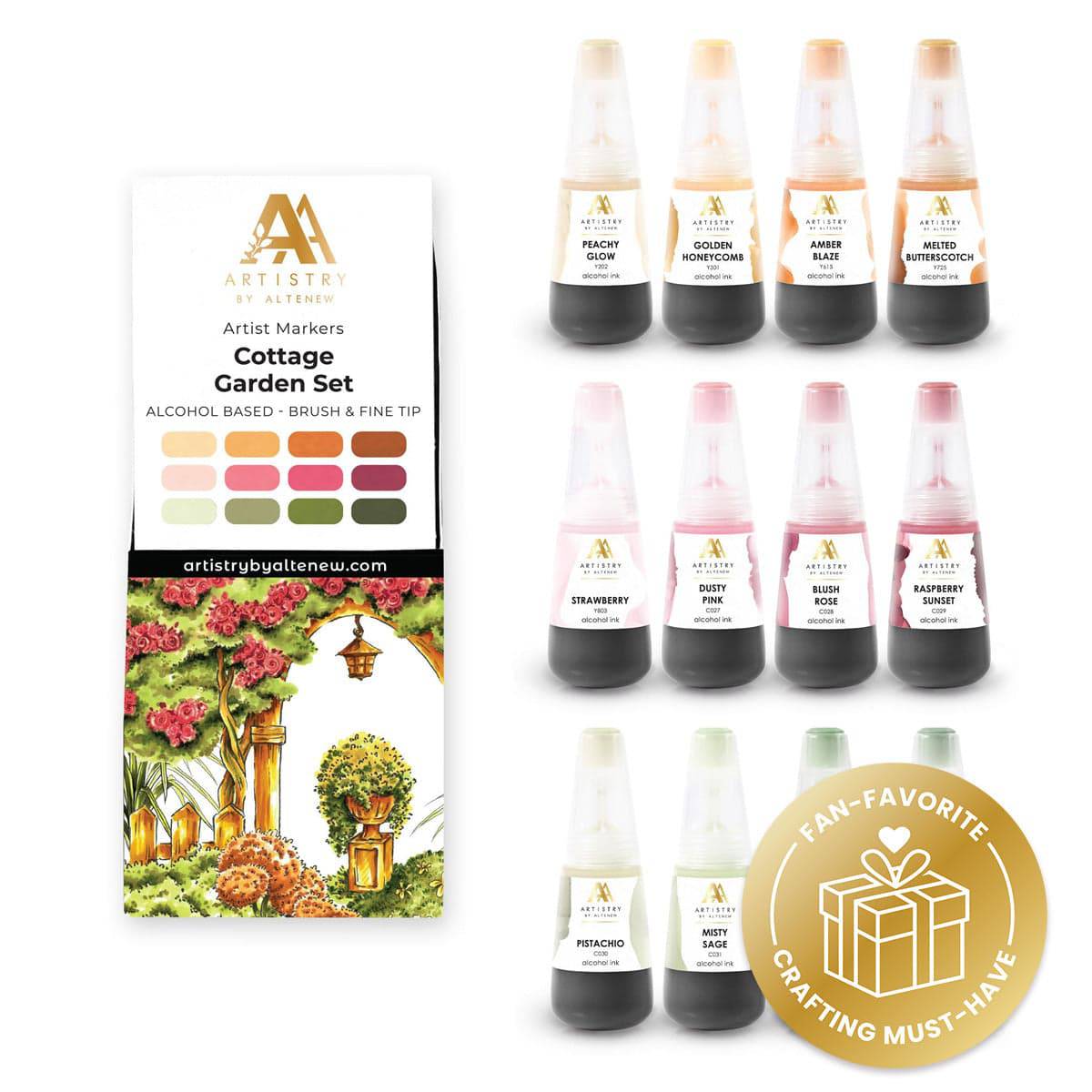 altenew-inks-cottage-garden-alkoholmarker-12er-mit-tinte image 1