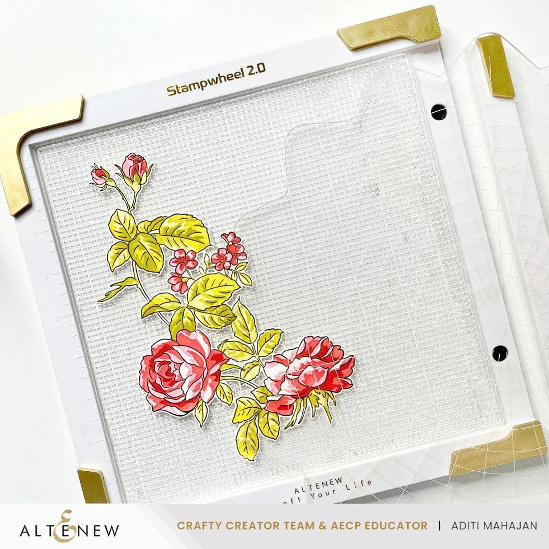 altenew-stampwheel-2-0-radial-grid-flip-plate-acryl image 2