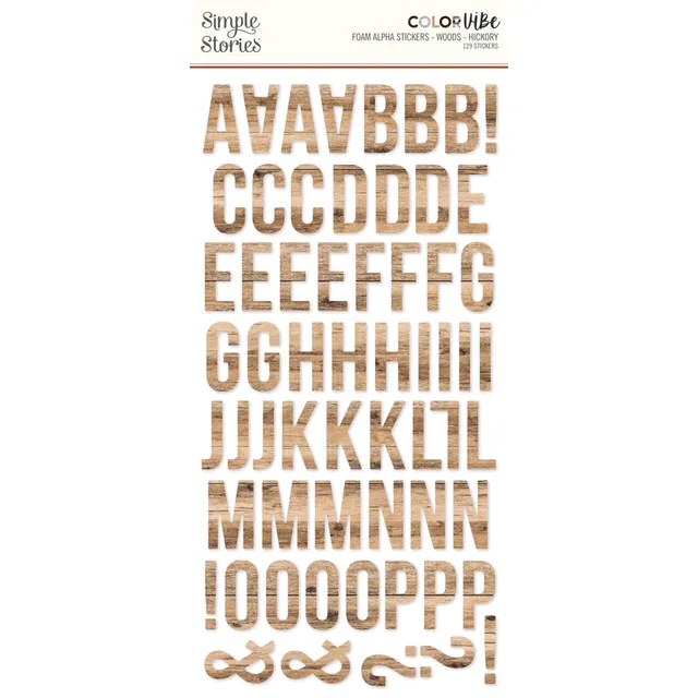 simple-stories-color-vibe-woods-hickory-foam-alpha-sticker image 1