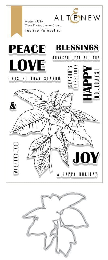 altenew-festive-poinsettia-stempel-stanze-weihnachtsstern image 1