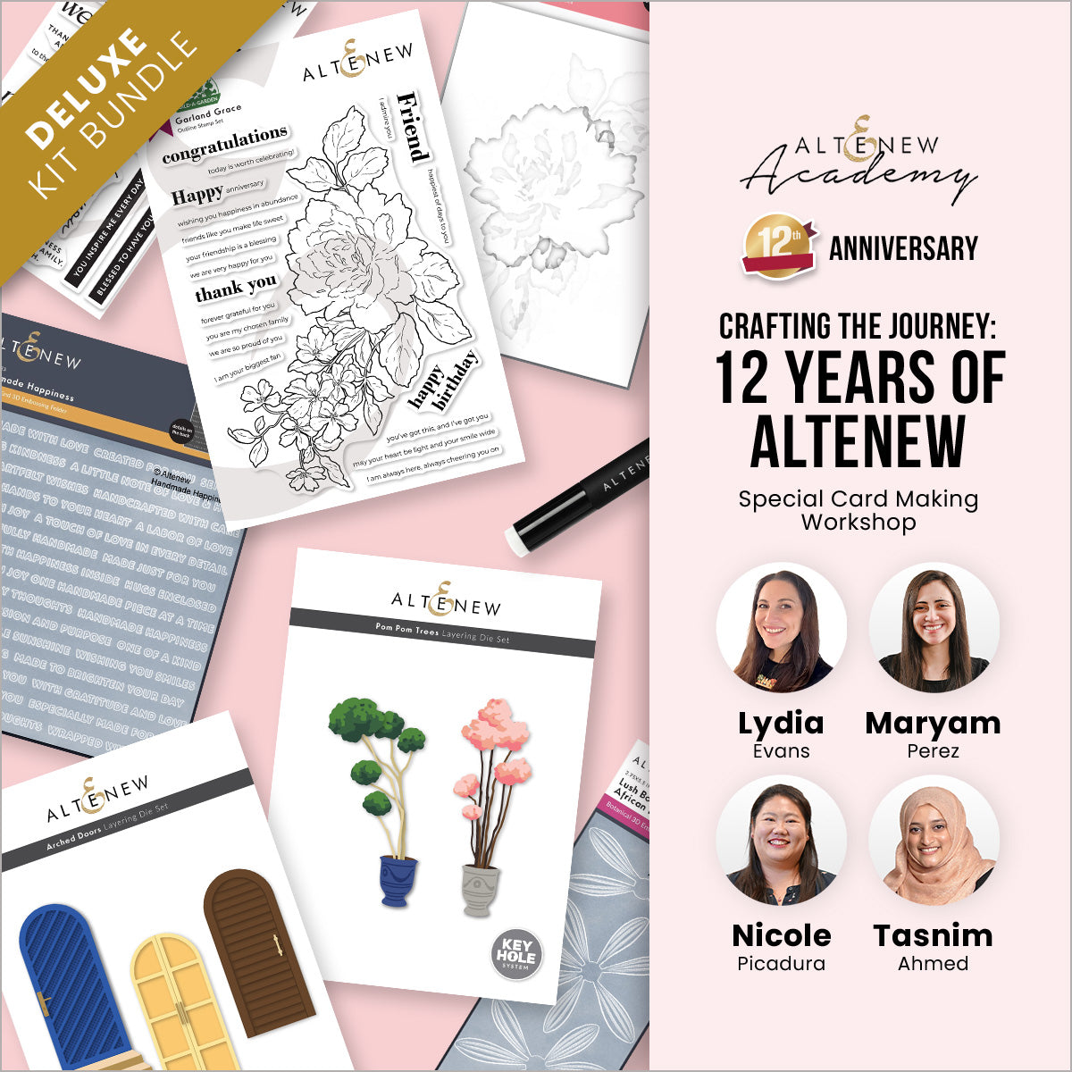 altenew-crafting-the-journey-deluxe-kit-bastelset-floral image 2