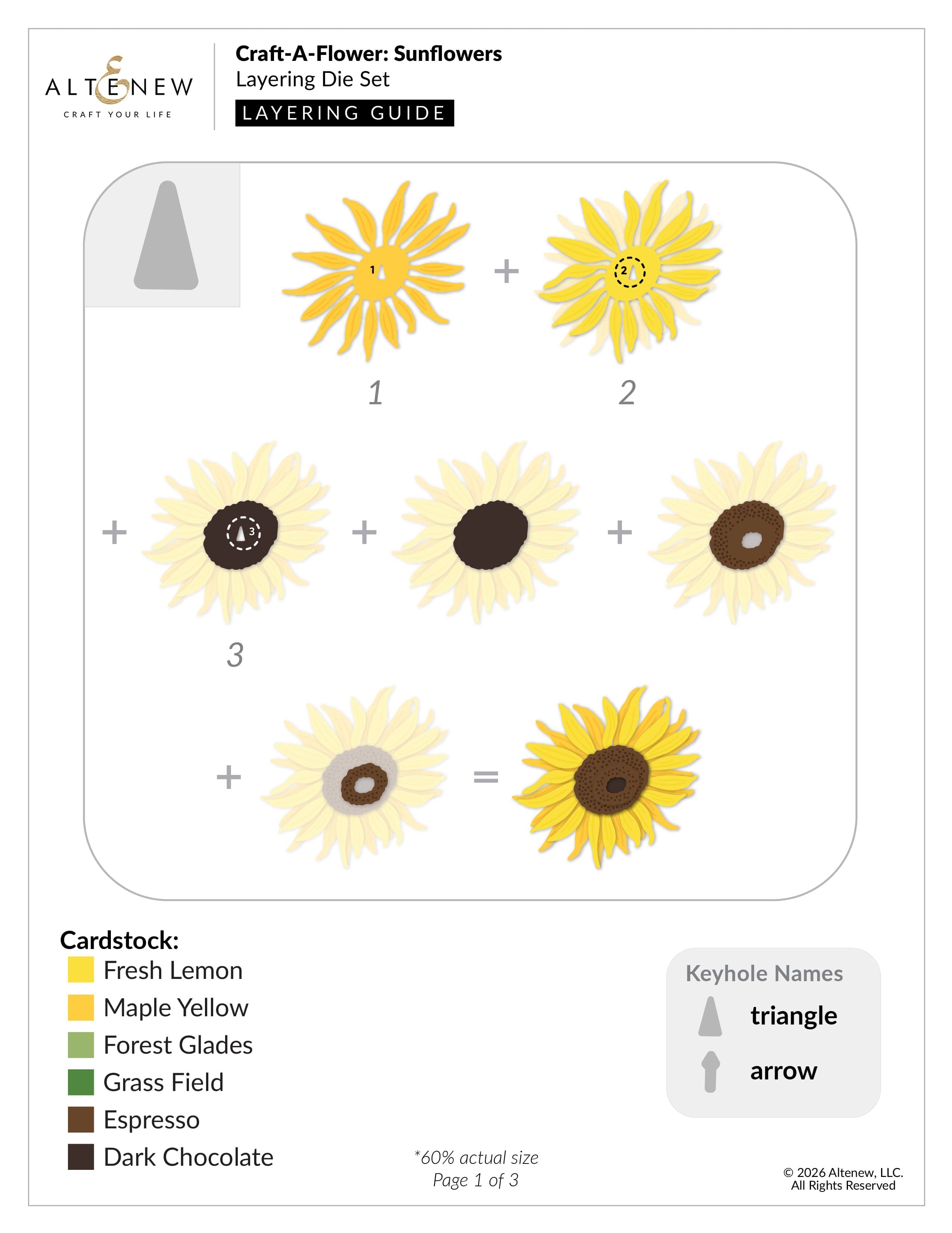 altenew-craft-a-flower-sunflowers-stanzen-layering-set image 3