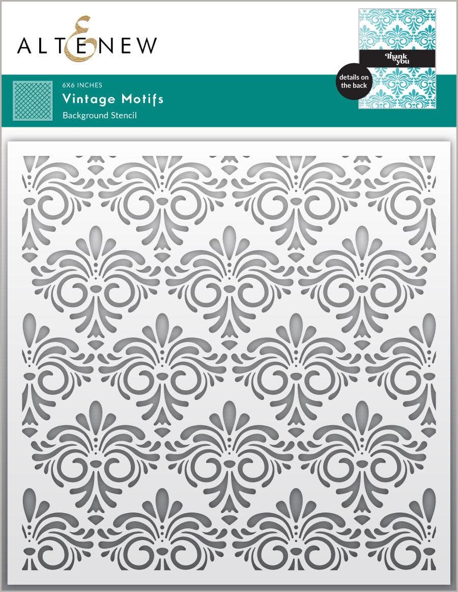 altenew-vintage-motifs-stencil-schablone-6x6-hintergrund image 1