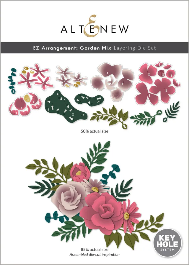 altenew-ez-arrangement-garden-mix-dies-blumen-stanzen image 1
