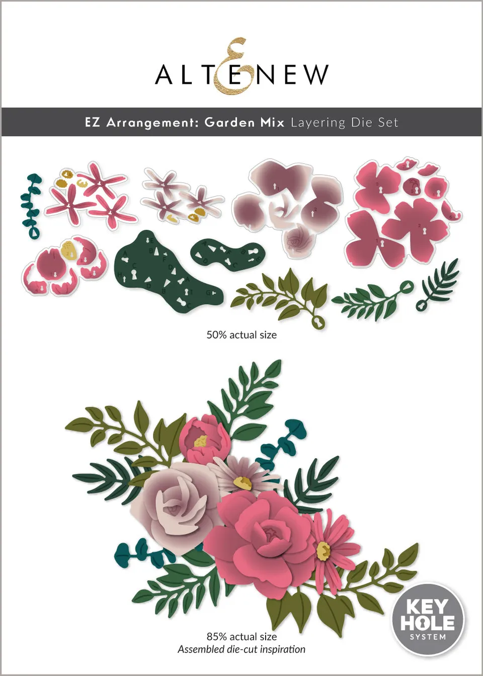 altenew-ez-arrangement-garden-mix-dies-blumen-stanzen image 1