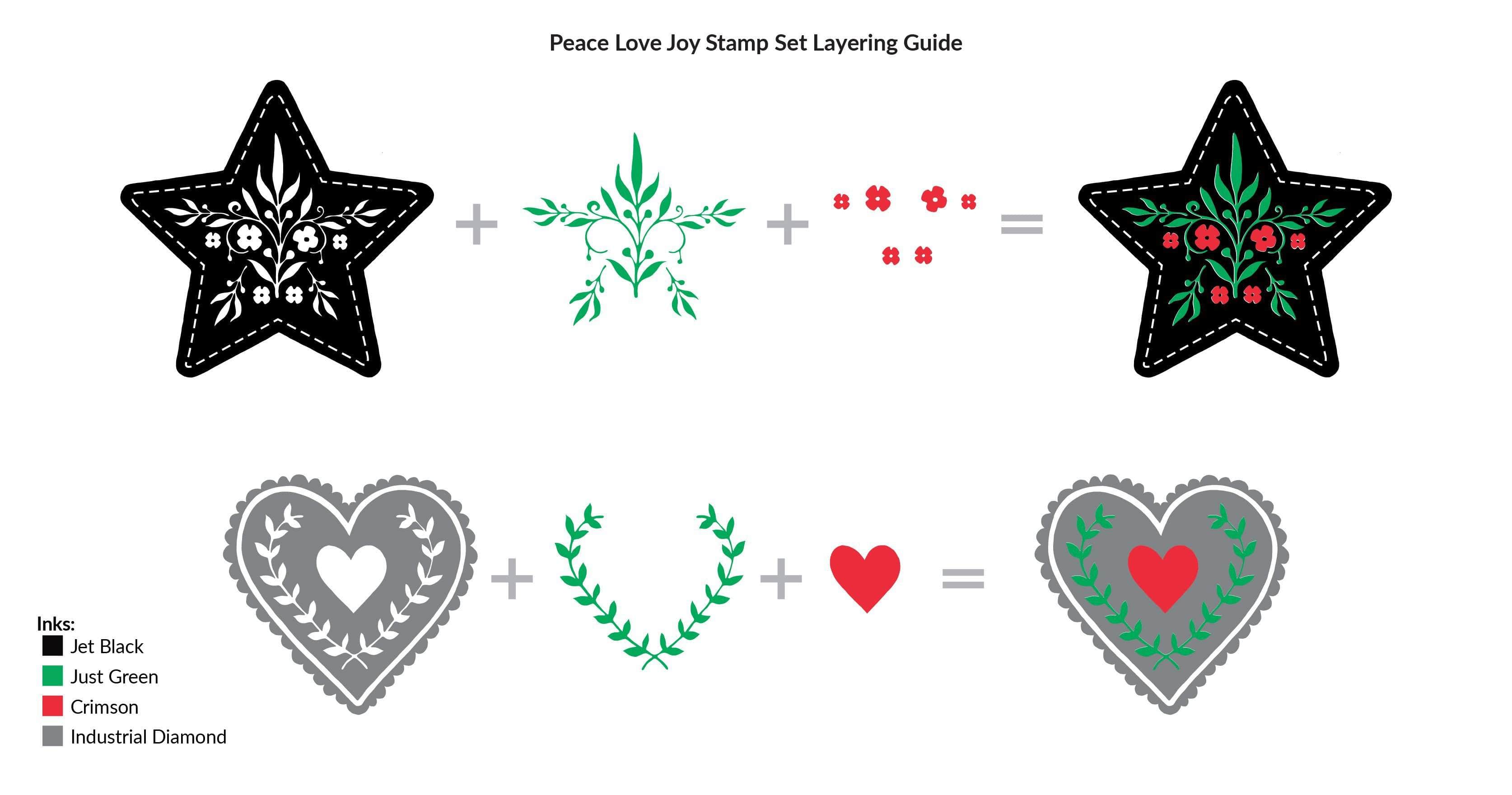 altenew-peace-love-joy-stempelset-weihnachten-4x6 image 2