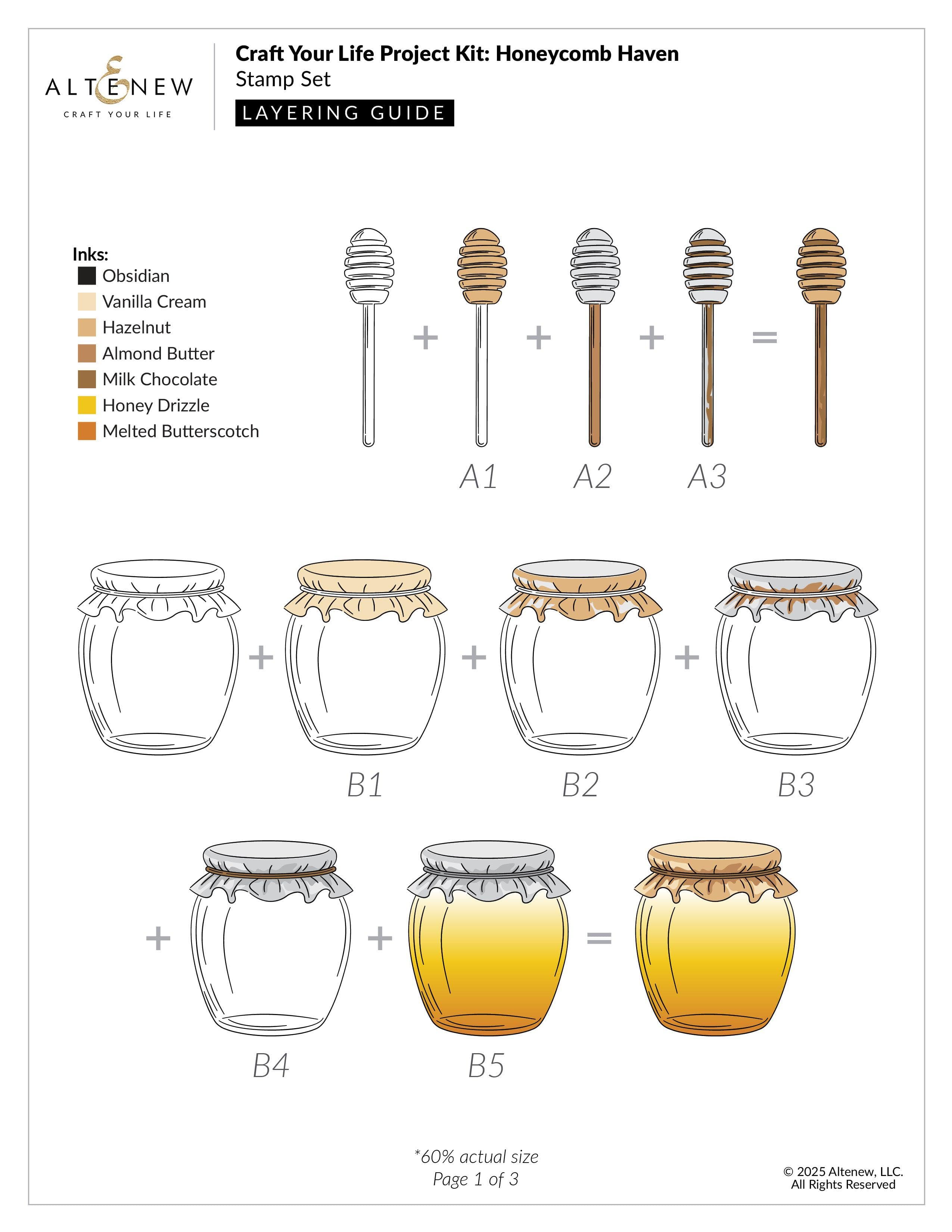 altenew-craft-your-life-honeycomb-haven-stempelset-bienen-kit image 3
