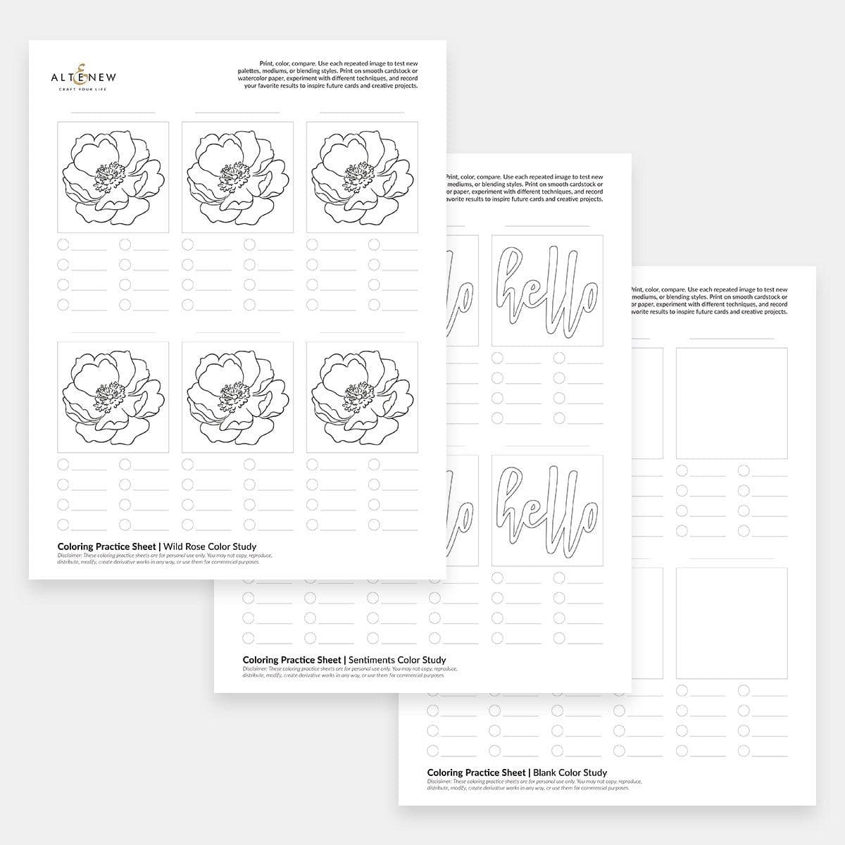 altenew-coloring-practice-sheets-vol-1-printable-6-seiten image 7