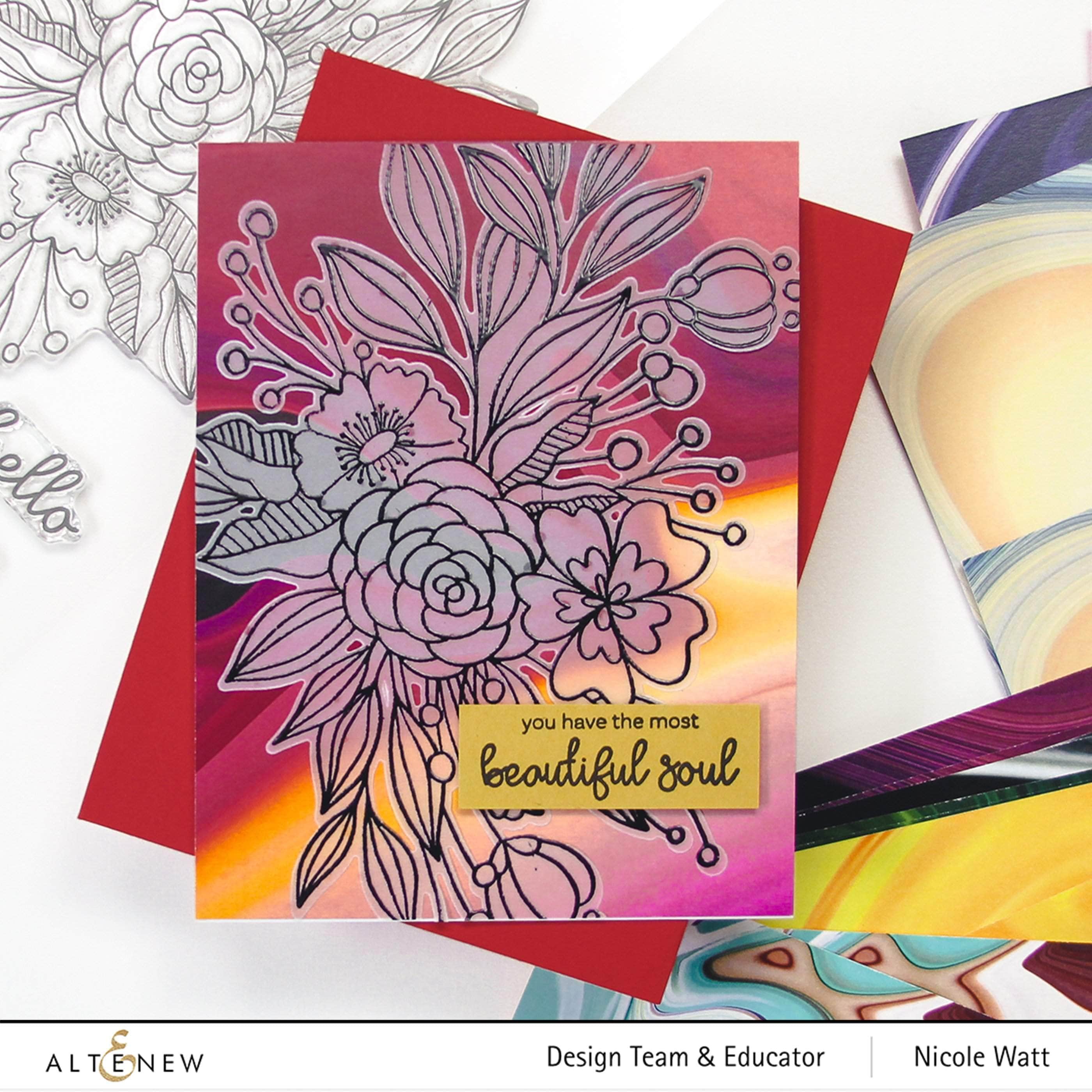 altenew-bouquet-of-love-stempel-blumenstrau-6x8 image 2