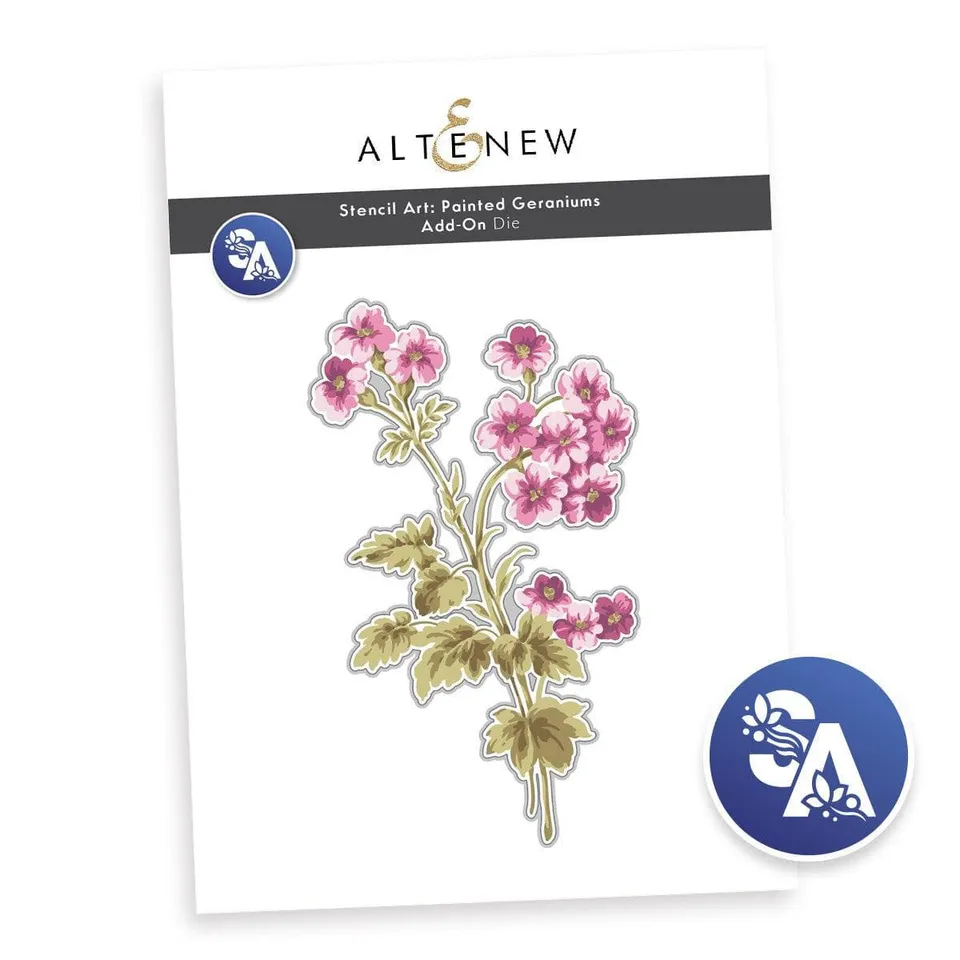 altenew-painted-geraniums-add-on-stanzset-geranie-floral image 1