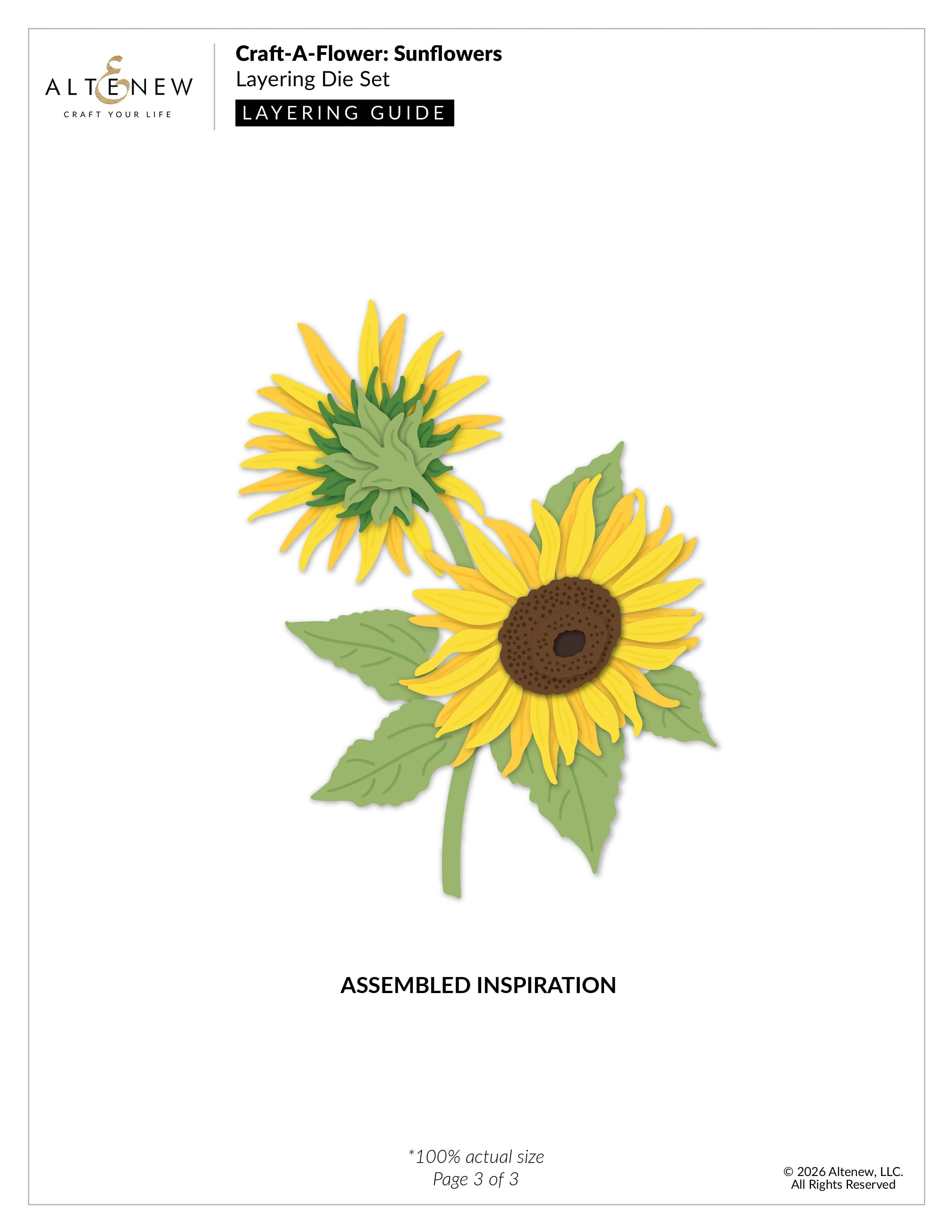 altenew-craft-a-flower-sunflowers-stanzen-layering-set image 5